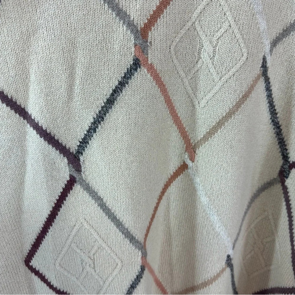 vintage lyle & scott pure new wool sweater made in scotland sz large preppy - Picture 9 of 9